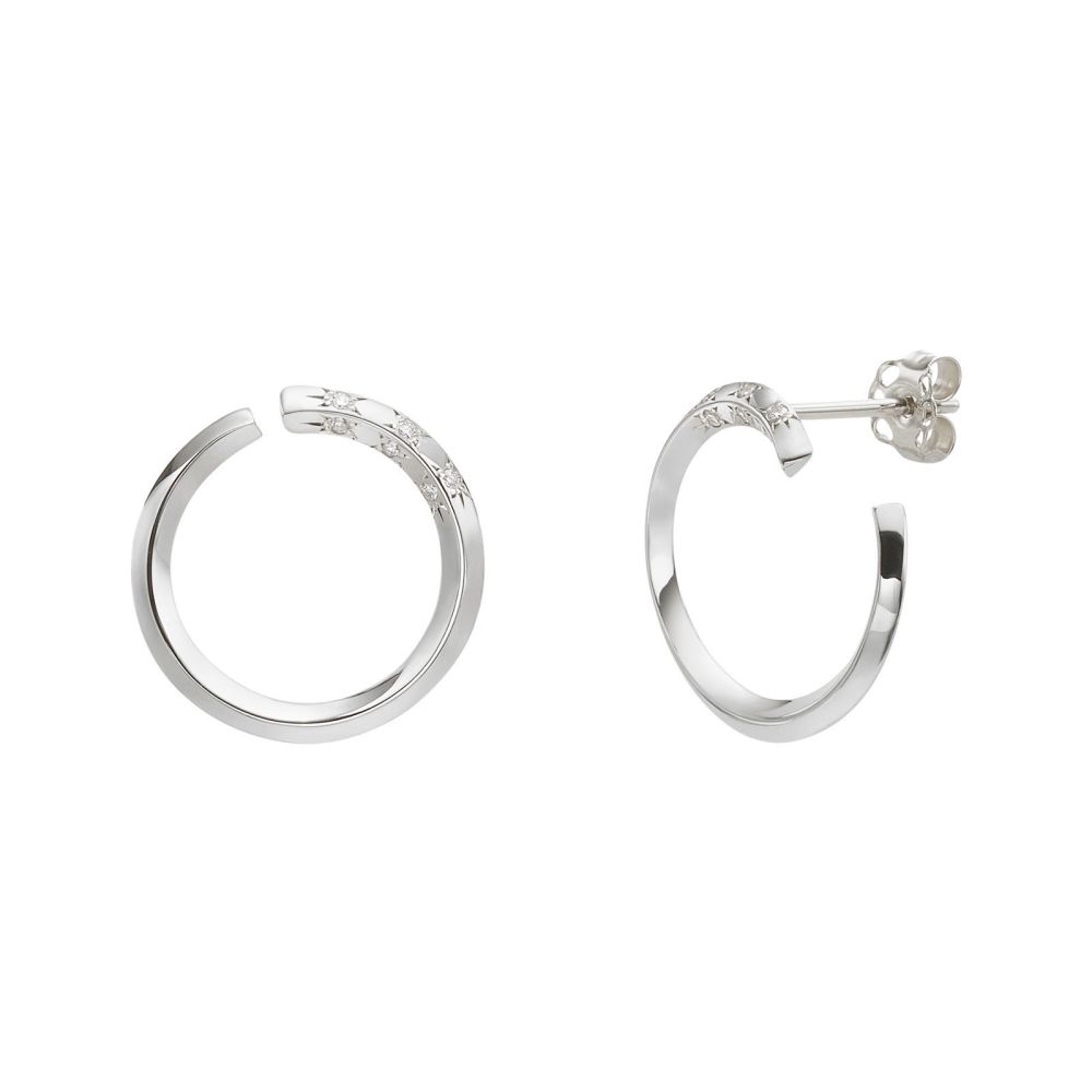 white gold earrings for women