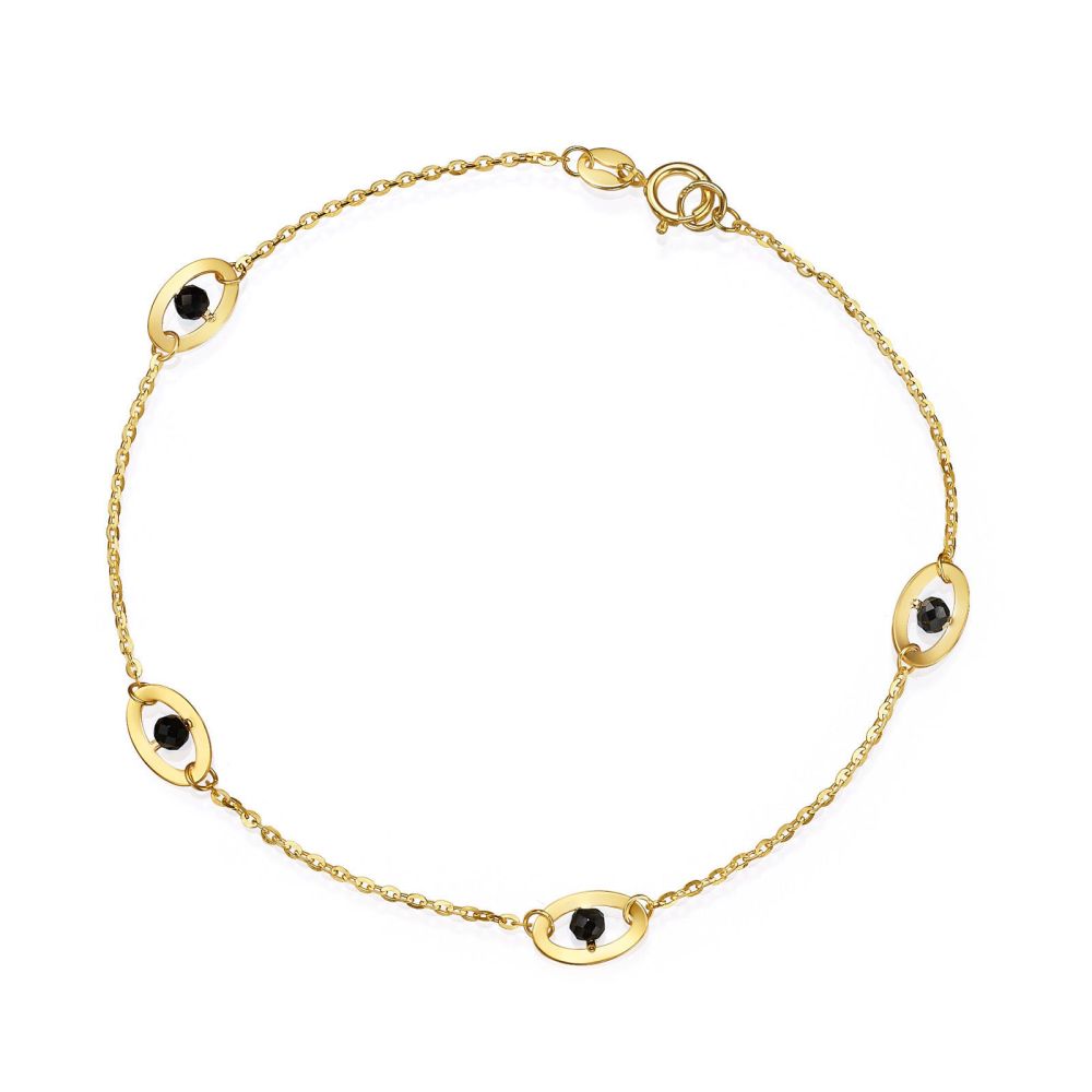 Women’s Gold Jewelry | 14K Yellow Gold Women's Bracelet - eyes