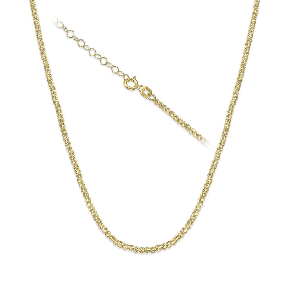 Gold Chains | 14K Yellow Gold Balls Necklace - Balls