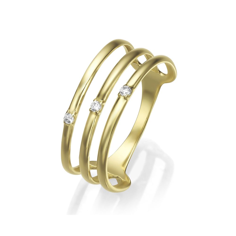 gold rings | 14K Yellow Gold Rings - Celeste