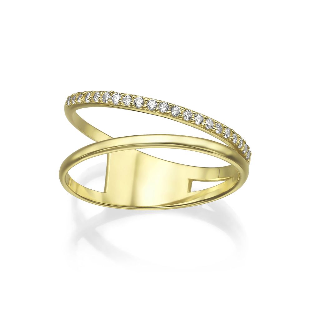 gold rings | 14K Yellow Gold Rings - Reina