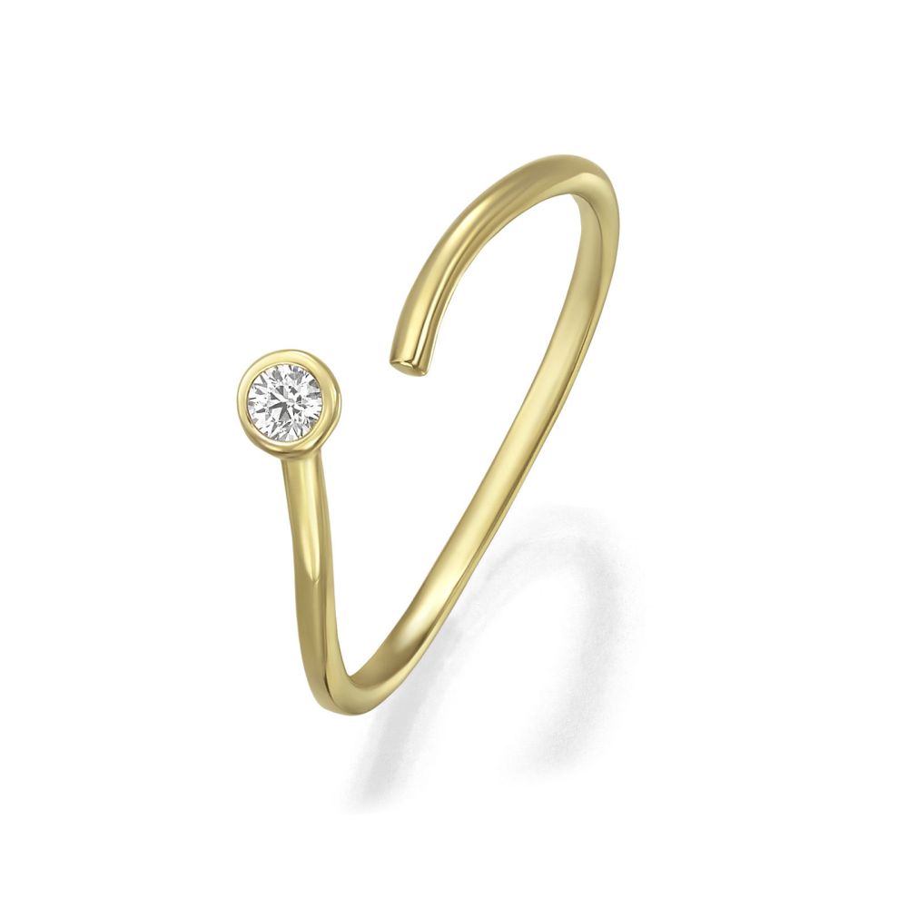 gold rings | 14K Yellow Gold Rings - Mia