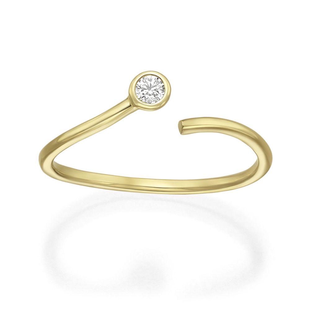 gold rings | 14K Yellow Gold Rings - Mia