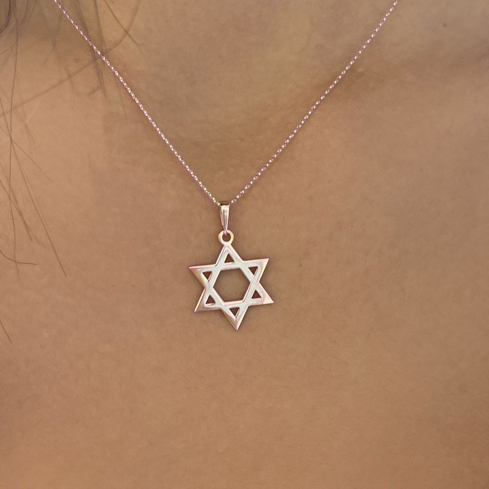 Gold Pendant | 14k Rose Gold  pendant - Star of David