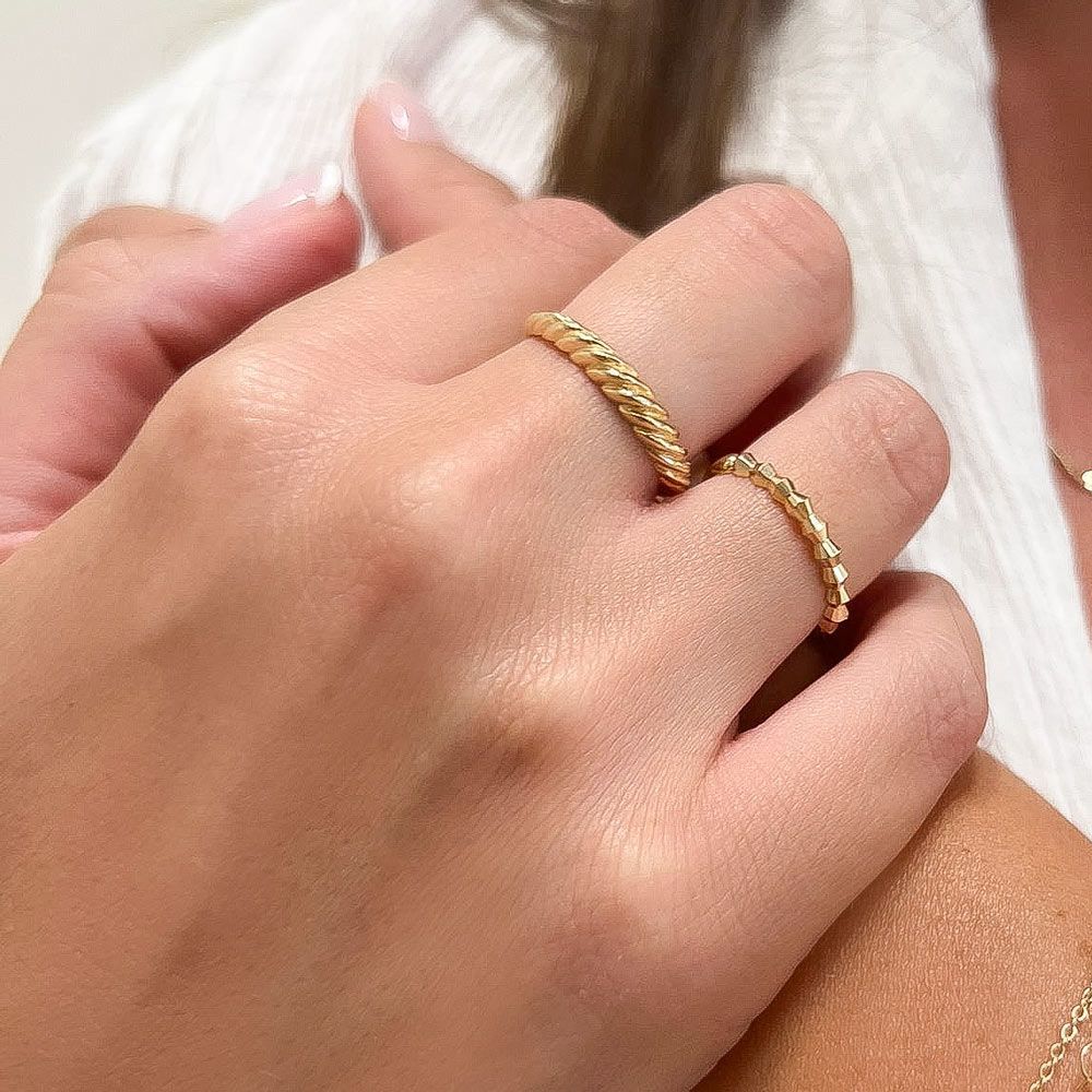 Women’s Gold Jewelry | 14K Yellow Gold Ring - Cher