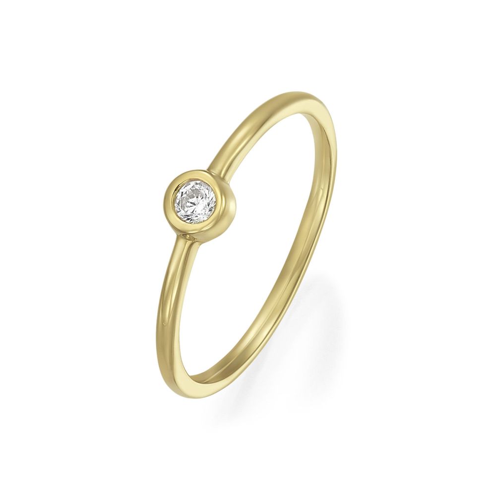 gold rings | 14K Yellow Gold Rings - Laura