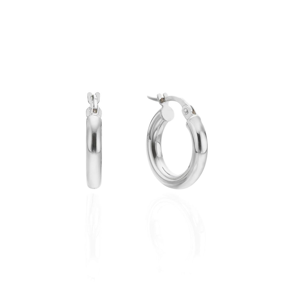 Women’s Gold Jewelry | 14K White Gold Women's Earrings - S