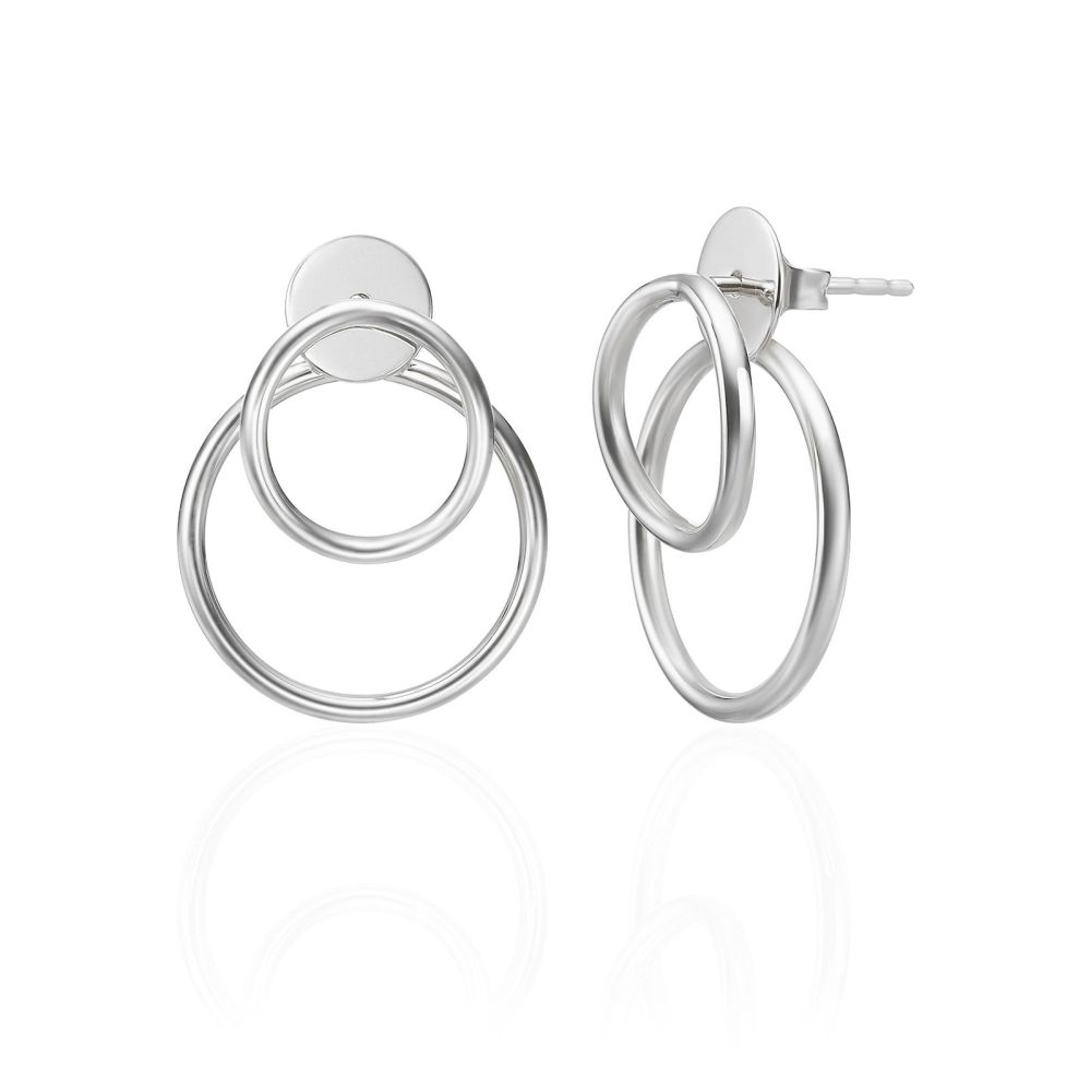 Women’s Gold Jewelry | 14K White Gold Women's Earrings - Petra