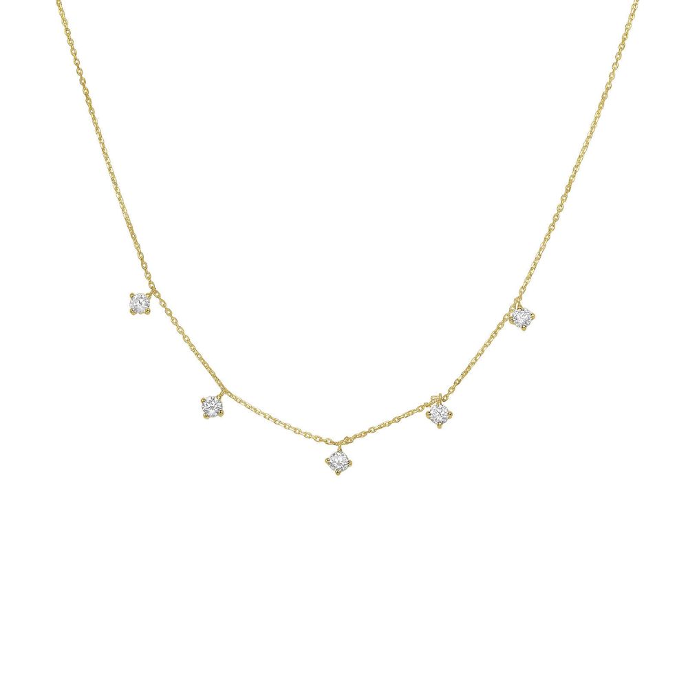 Gold Pendant | 14k Yellow gold women's pendant - Lauren