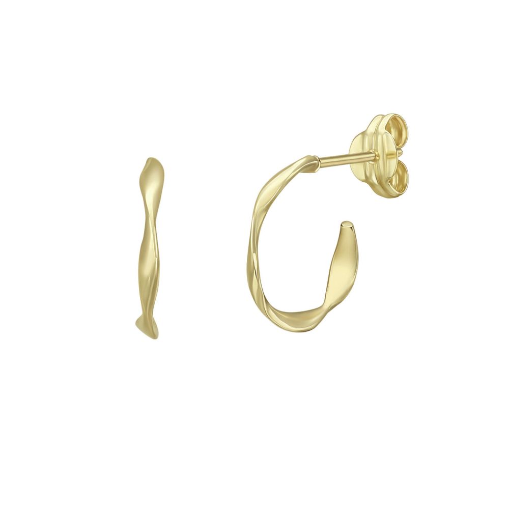 Gold Earrings | 14K Yellow Gold Earrings - Mirabelle