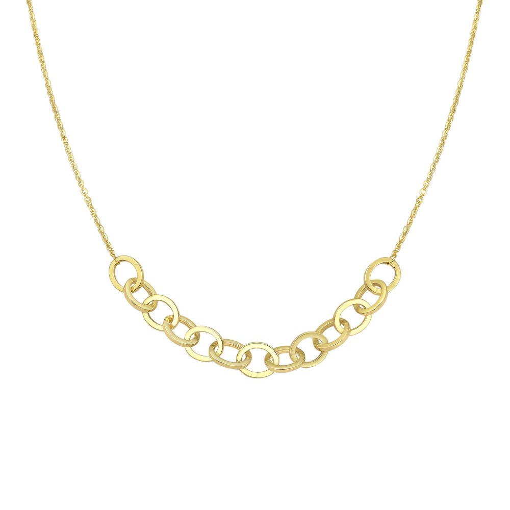 Gold Pendant | 14k Yellow gold women's pendant - Links Pendant