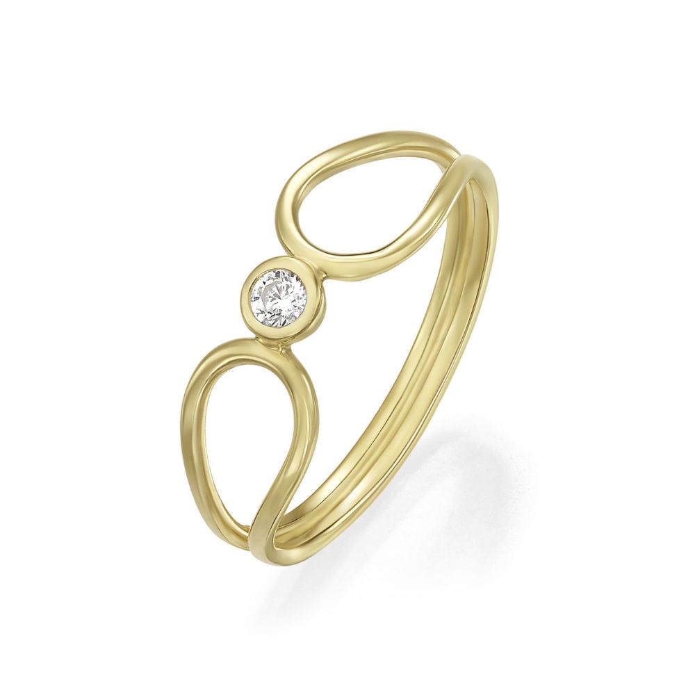 gold rings | 14K Yellow Gold Rings - Ariel