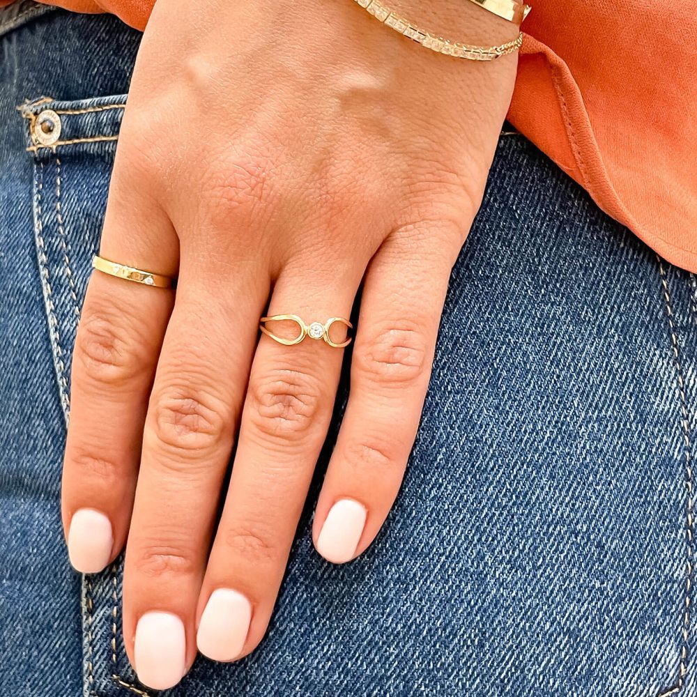 gold rings | 14K Yellow Gold Rings - Ariel