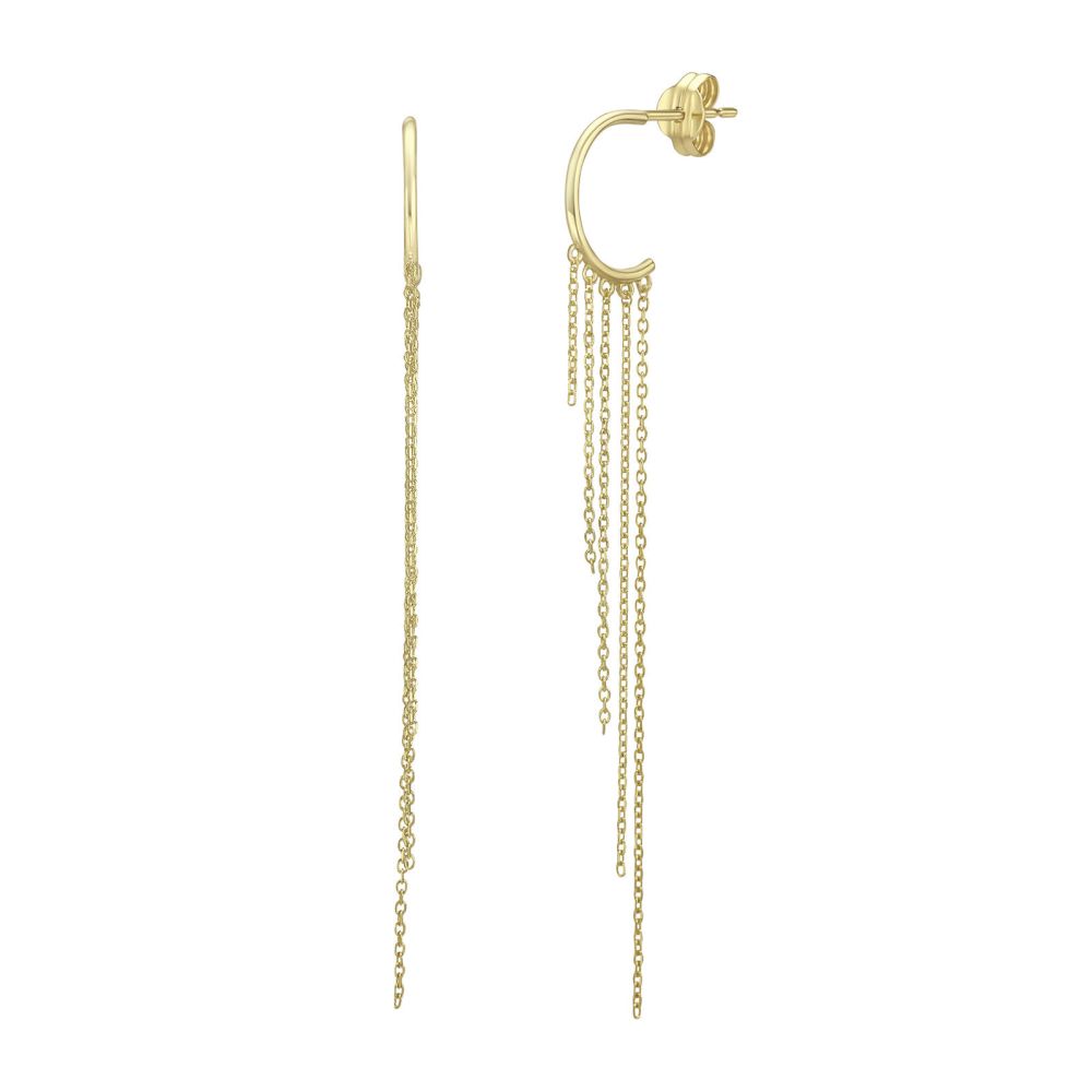 Gold Earrings | 14K Yellow Gold Earrings - Kira