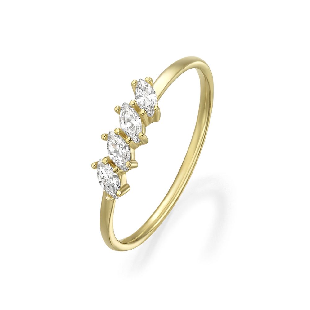 gold rings | 14K Yellow Gold Rings - Morgan