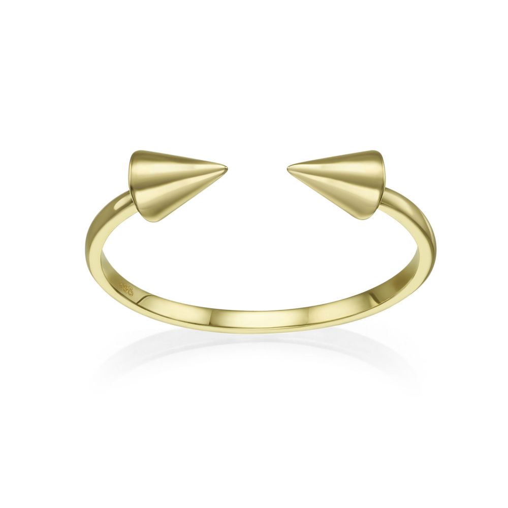 Women’s Gold Jewelry | 14K Yellow Gold Open Ring - Spinning Arrows