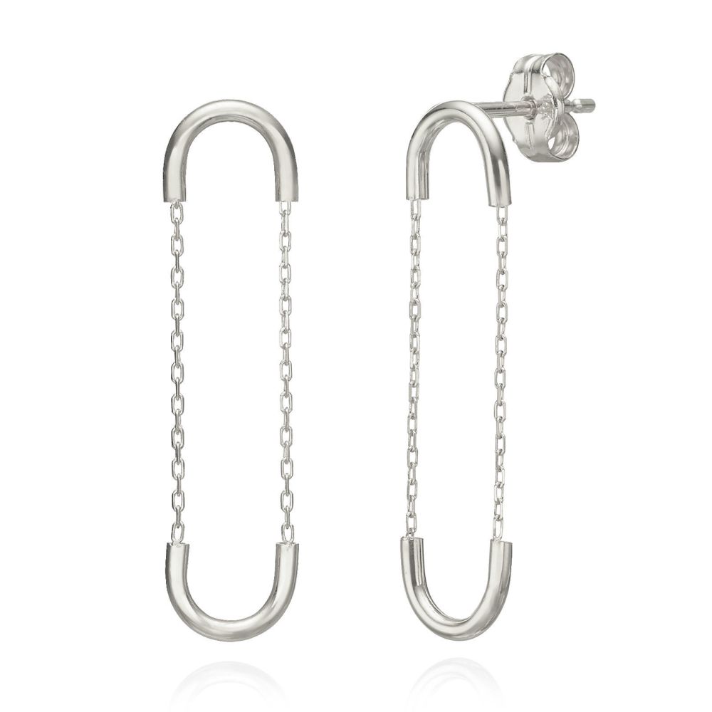 Women’s Gold Jewelry | 14K White Gold Women's Earrings - Expander