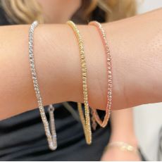 14K Rose Gold Women's Bracelets - Balls