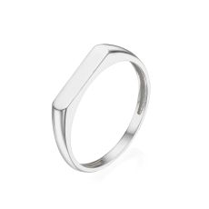 Ring in 14K White Gold - Signet