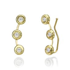 14K Yellow Gold Women's Earrings - Tucana