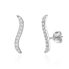 14K White Gold Women's Earrings - Hydra