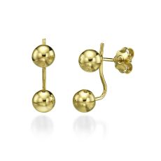 14K Yellow Gold Women's Earrings - Tika