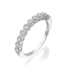 14K  White Gold Diamond Ring  - Izabel