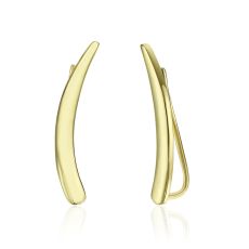 14K Yellow Gold Climbing Earrings- - Lili