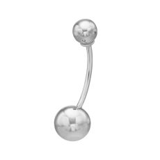 Belly Piercing in 14K White Gold