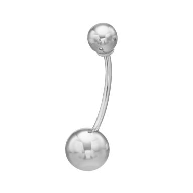 Belly Piercing in 14K White Gold