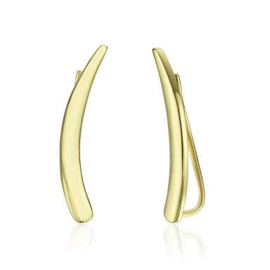 14K Yellow Gold Climbing Earrings- - Lili