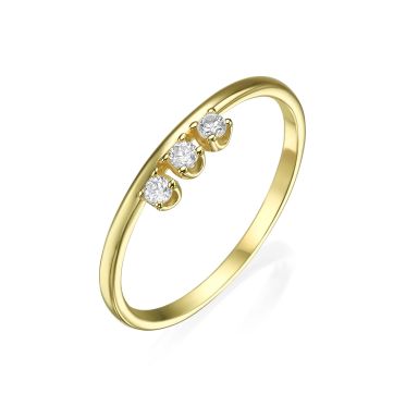 Ring in 14K Yellow Gold - Trinity