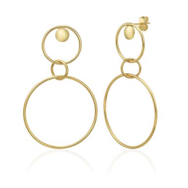 14K Yellow Gold Women's Earrings - Pompeii