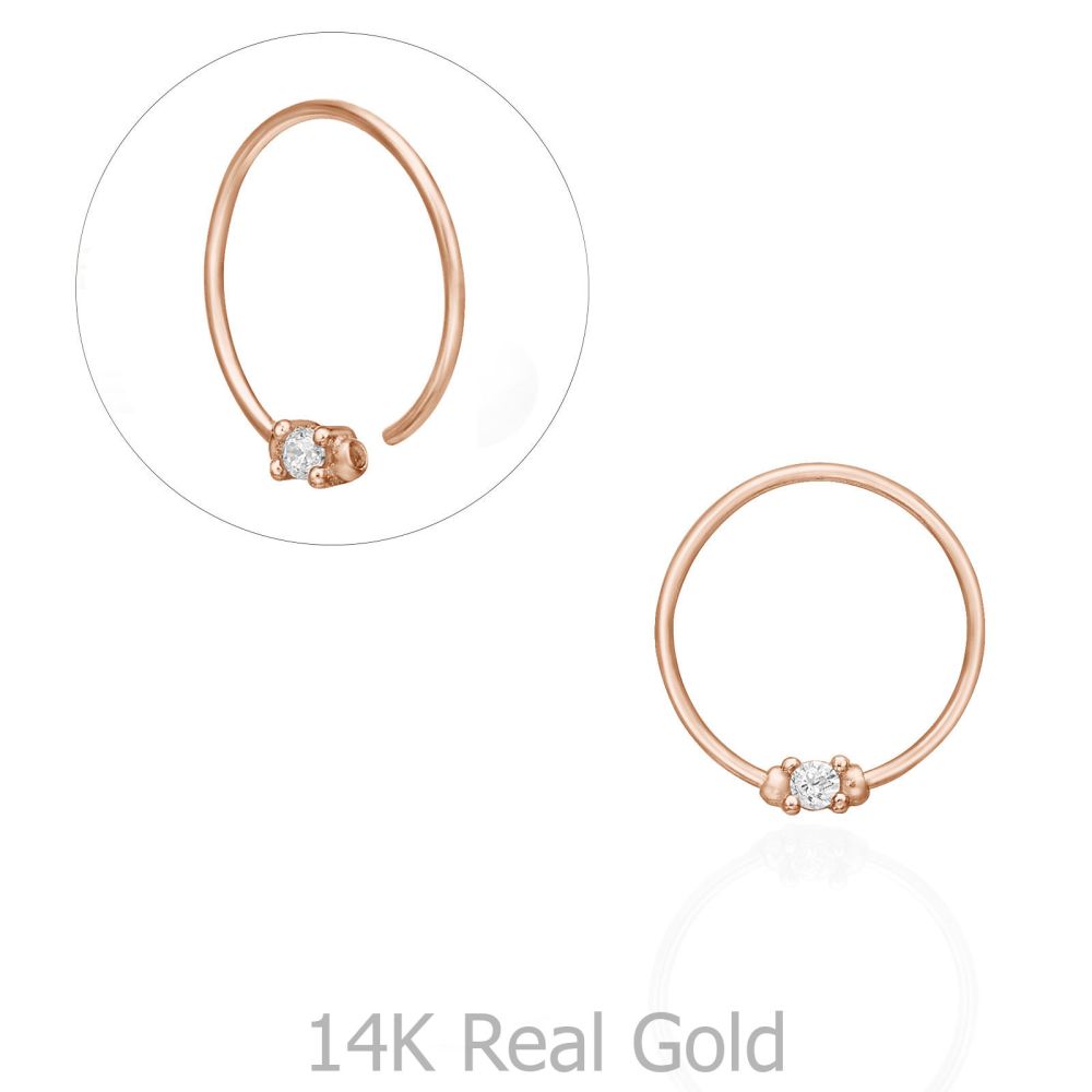 Rose gold hot sale tragus ring