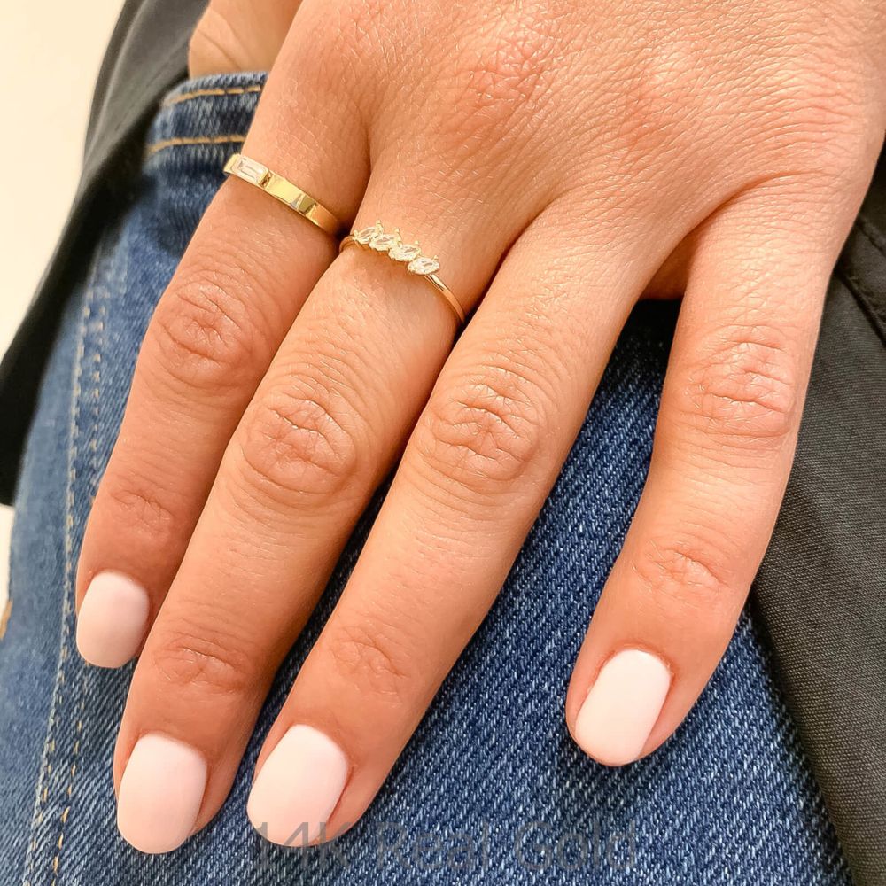 gold rings | 14K Yellow Gold Rings - Morgan