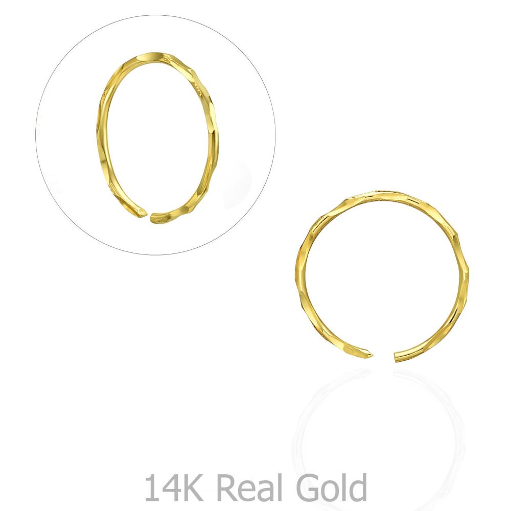 Piercing | Helix / Tragus Piercing in 14K Yellow Gold - Large