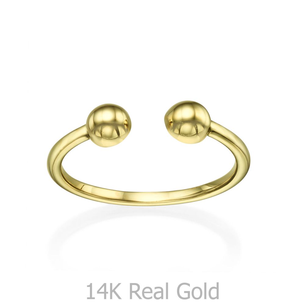 Women’s Gold Jewelry | Open Ring in Yellow Gold - Golden Circles