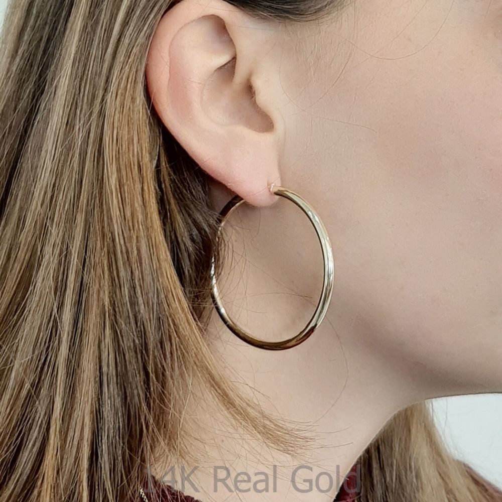 Women’s Gold Jewelry | 14K Yellow Gold Women's Earrings - XL