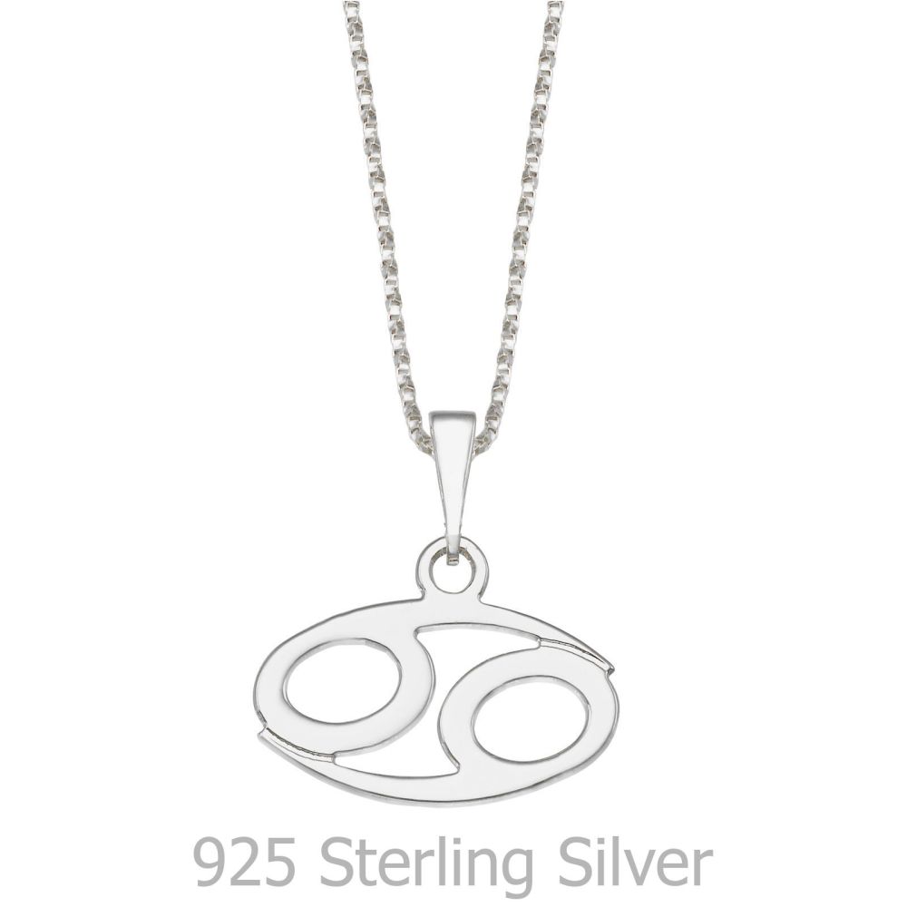 Girl's Jewelry | Pendant and Necklace in 925 Sterling Silver - Cancer