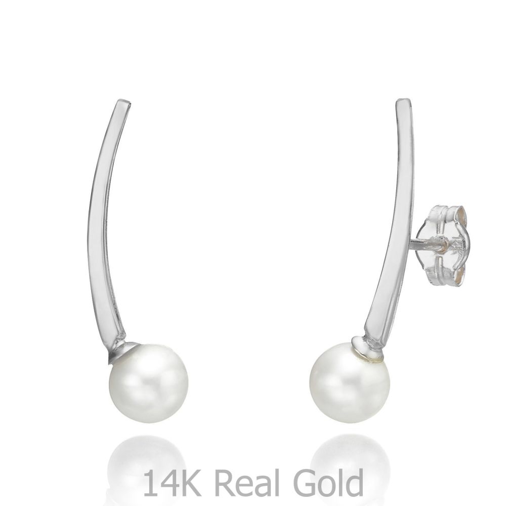 Women’s Gold Jewelry | 14K White Gold Women's Earrings - Eridanus