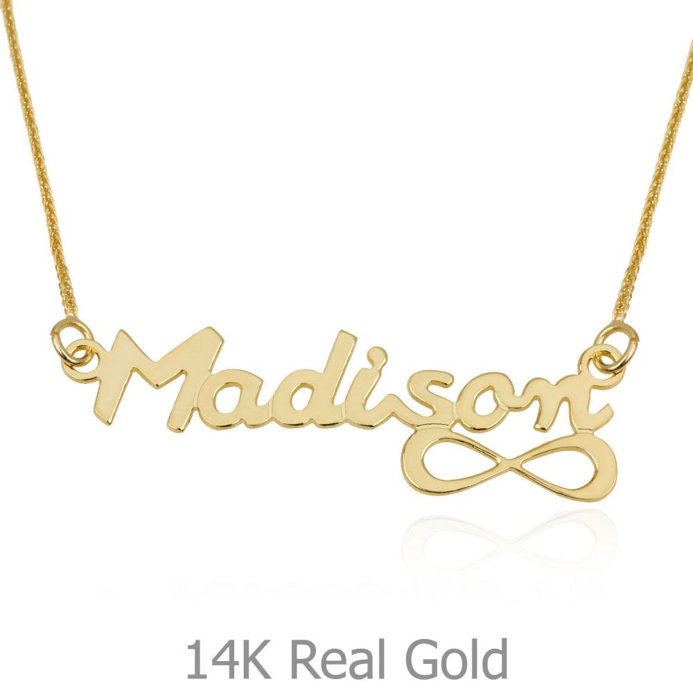 Personalized Necklaces | 14K Yellow Gold Name Necklace 