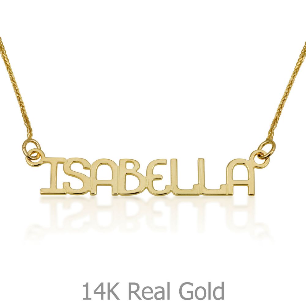 Personalized Necklaces | 14K Yellow Gold Name Necklace 