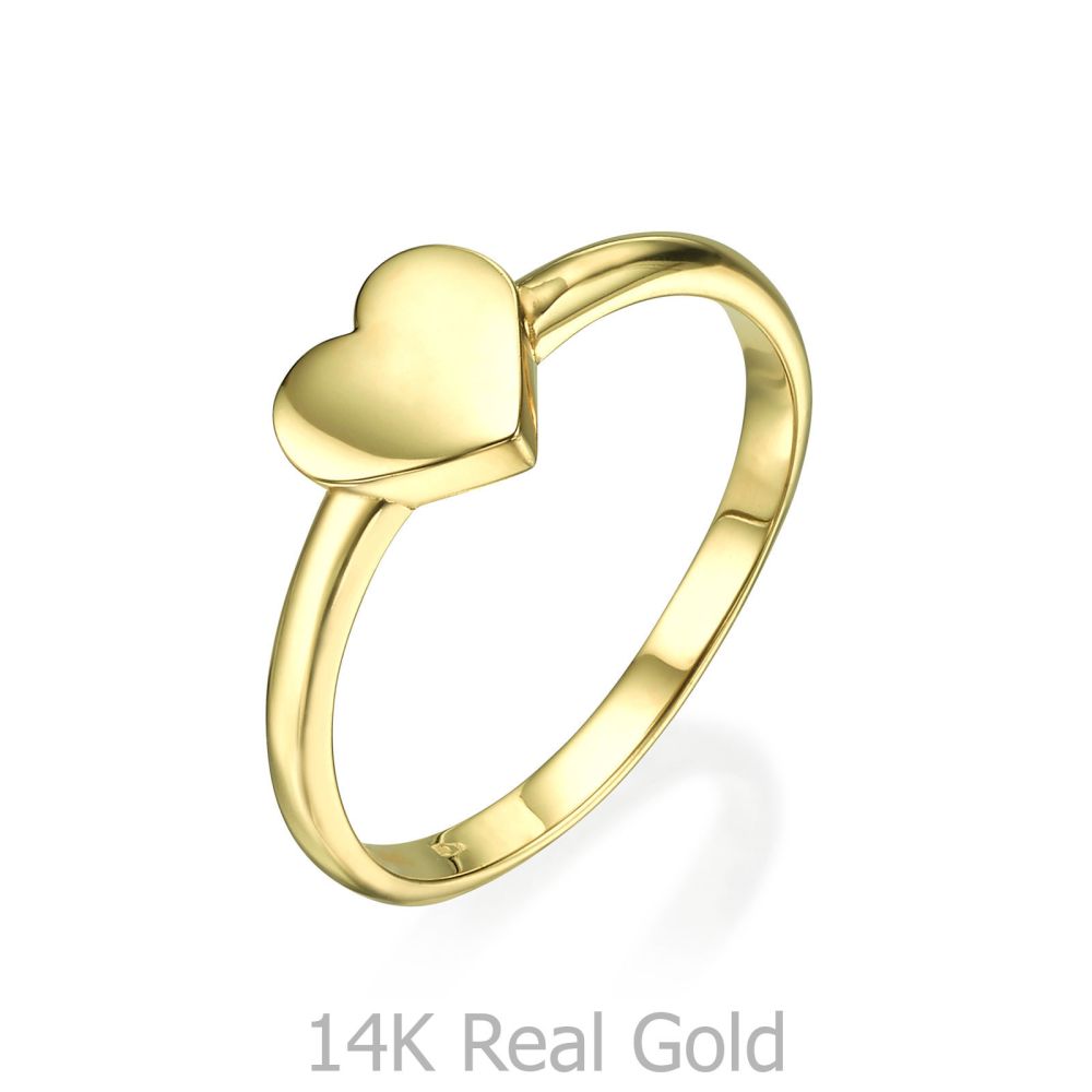 Women’s Gold Jewelry | Ring in Yellow Gold - Big Heart