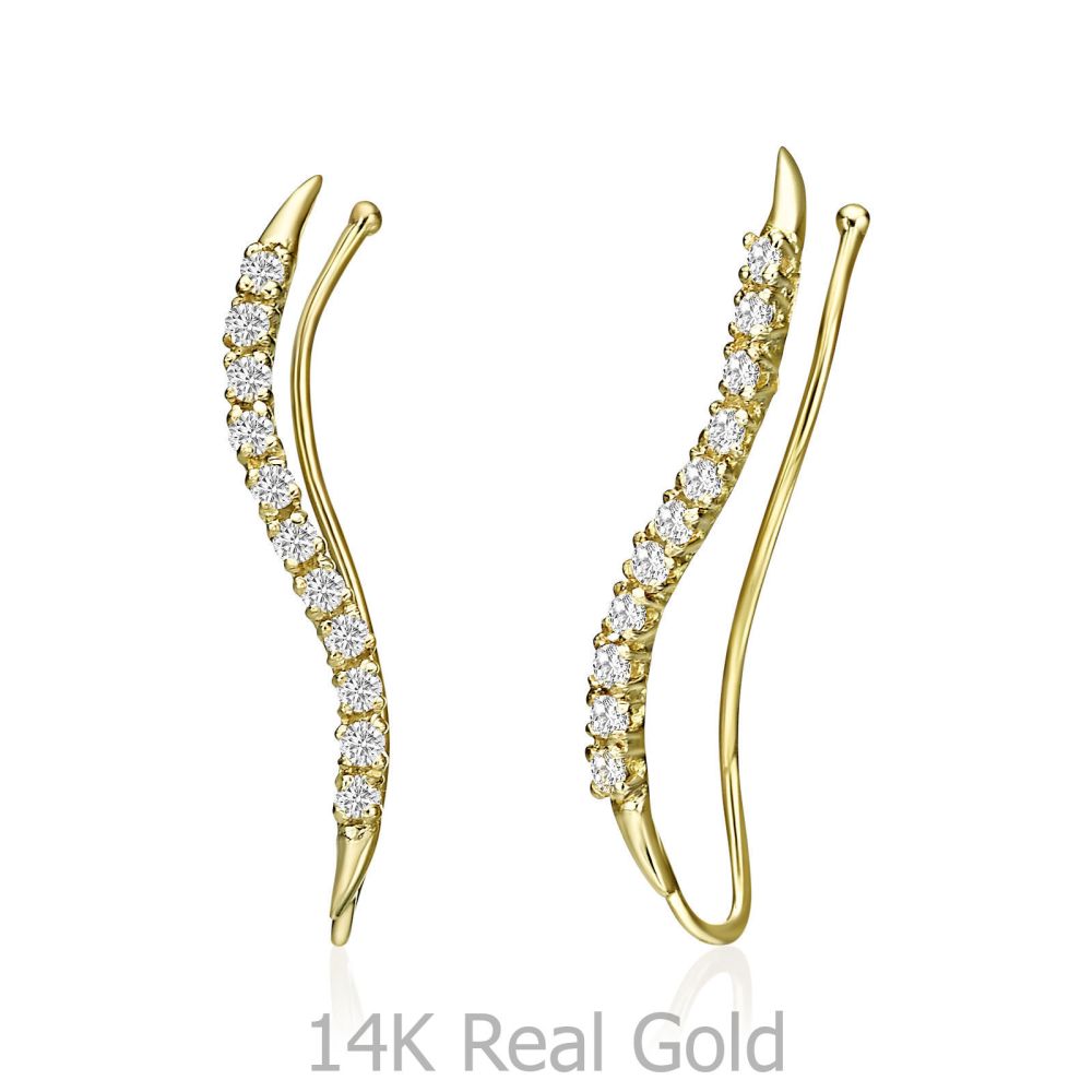 Women’s Gold Jewelry | 14K Yellow Gold Women's Earrings - Cassiopeia