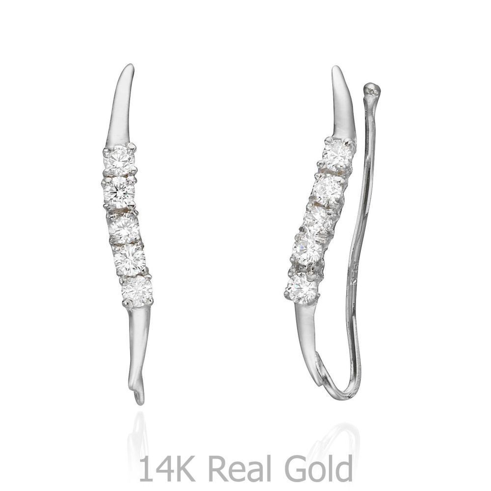 Women’s Gold Jewelry | 14K White Gold Women's Earrings - Cepheus