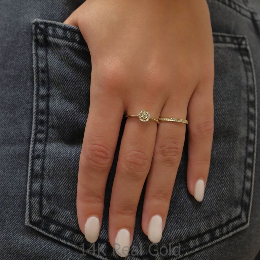 Diamond Jewelry | 14K Yellow Gold Rings - Melody