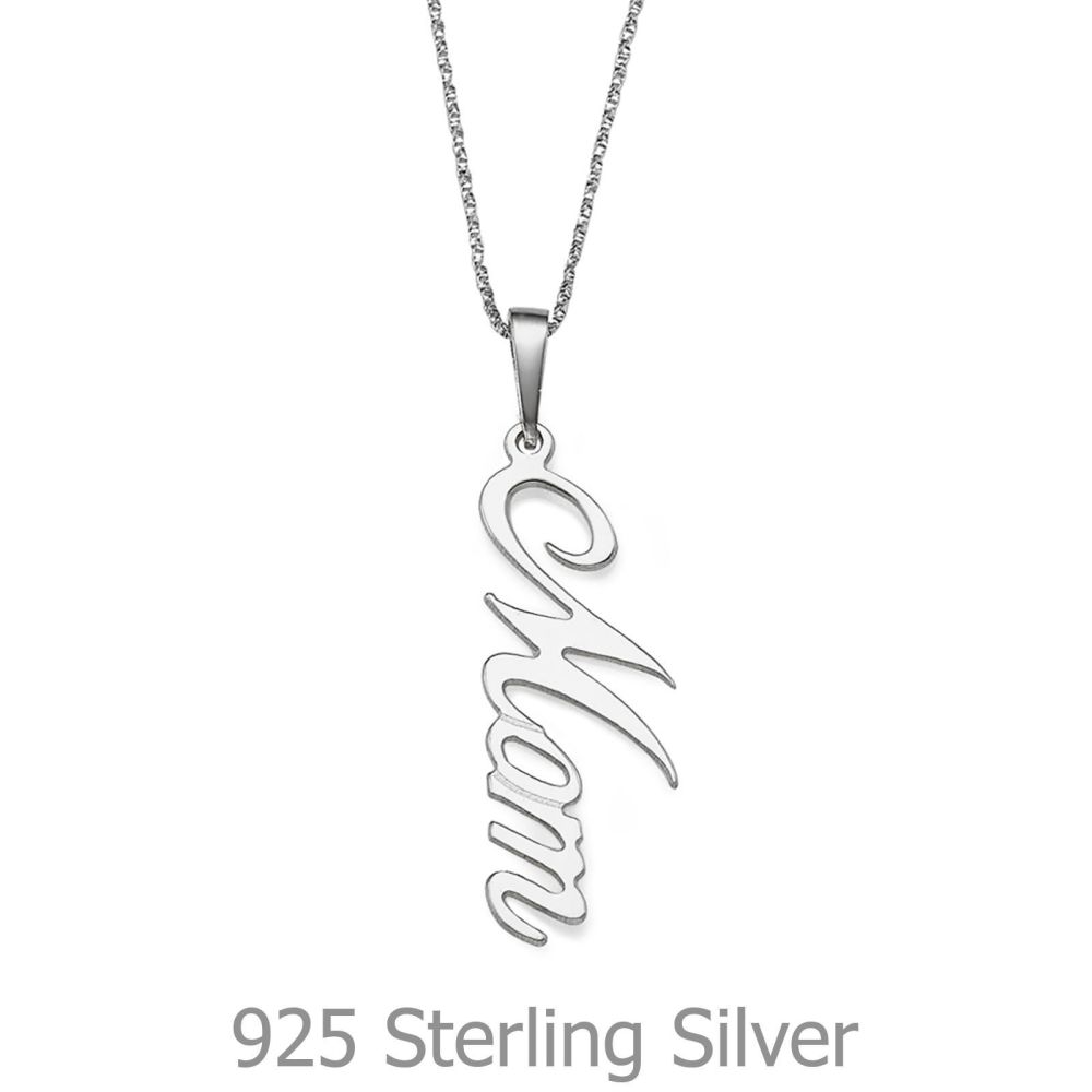 Gold Pendant | 930 Sterling Silver MOM Necklace - MOM 