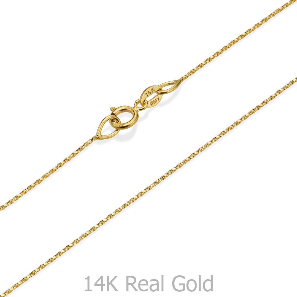 Women’s Gold Jewelry | Pendant and Necklace in 14K Yellow Gold - Two Drop Hearts