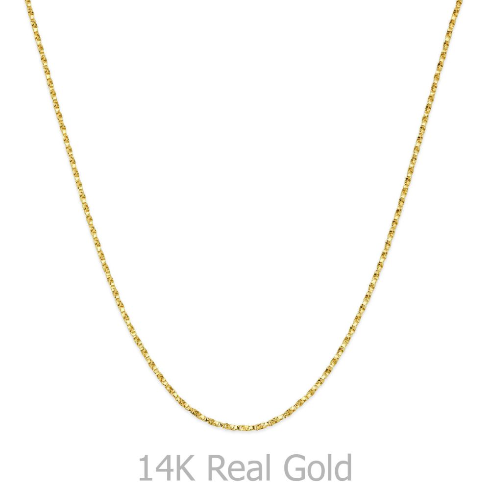 Women’s Gold Jewelry | Pendant and Necklace in 14K Yellow Gold - Two Drop Hearts