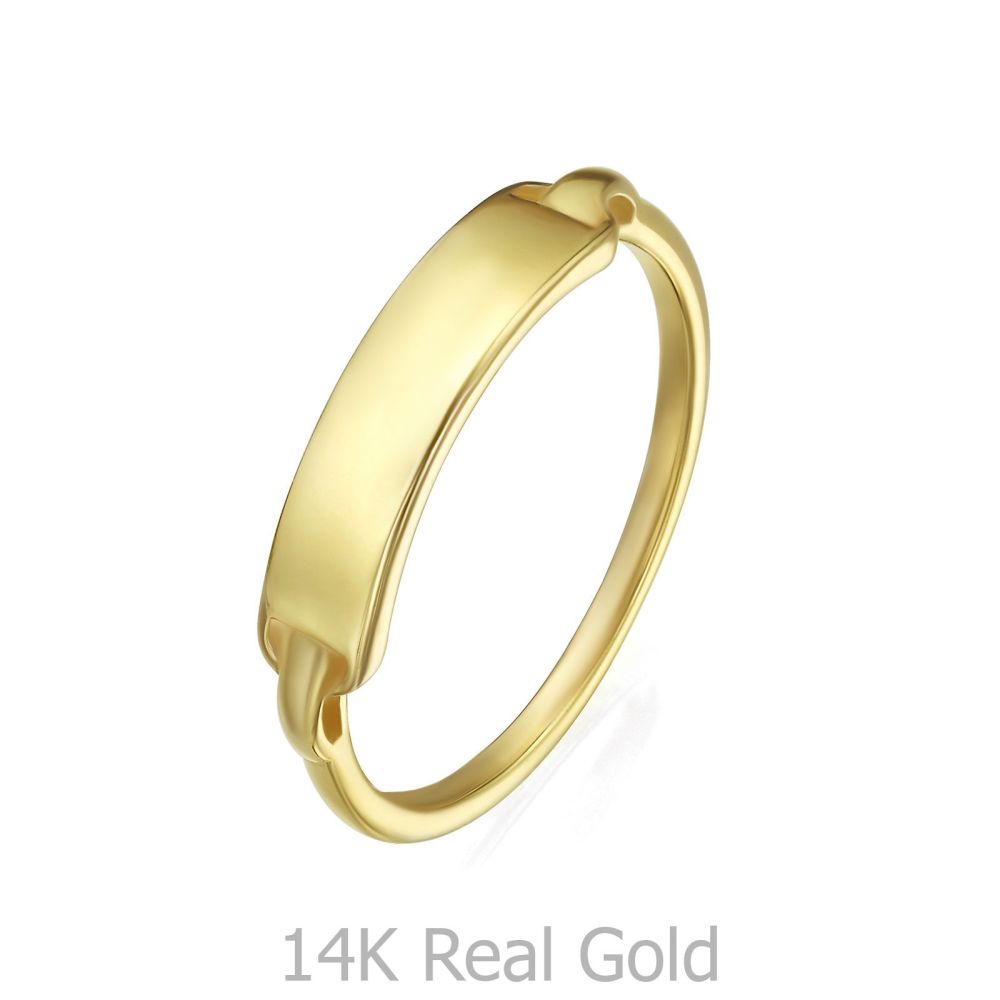 Women’s Gold Jewelry | 14K Yellow Gold Ring - Madrid Seal